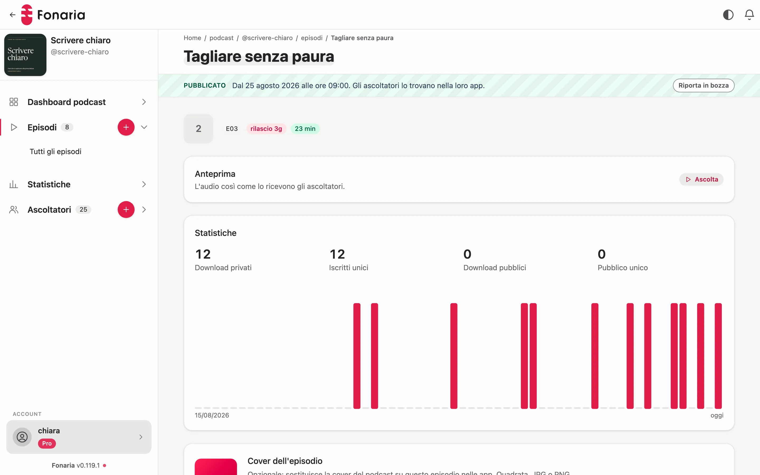 A lesson in the dashboard, released after three days